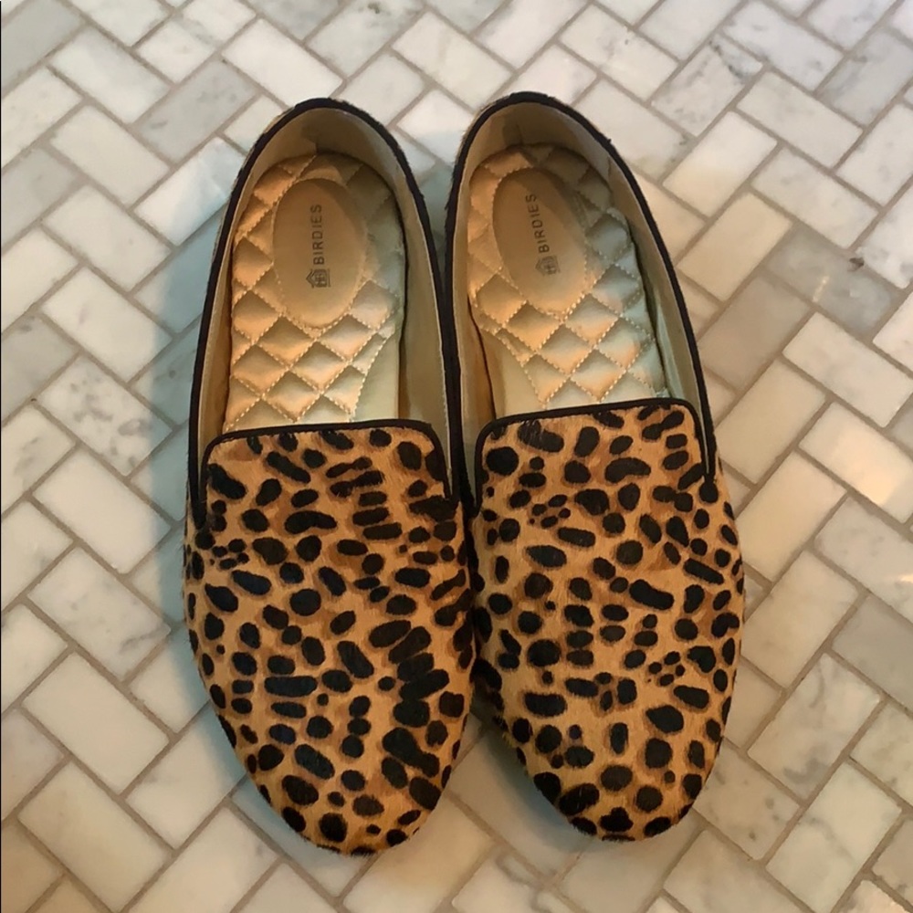 Birdies The Starling Cheetah Calf Hair Loafer